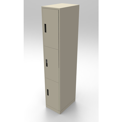 Casillero metálico, 3 puertas