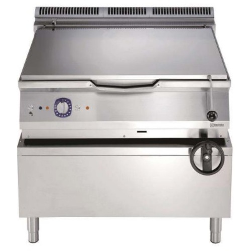 Sartén a gas 100lt con Fondo Duomat . Control Termostatico.