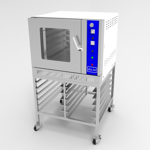 Horno Turbo Convección, a gas + vapor. capacidad 5 bandejas