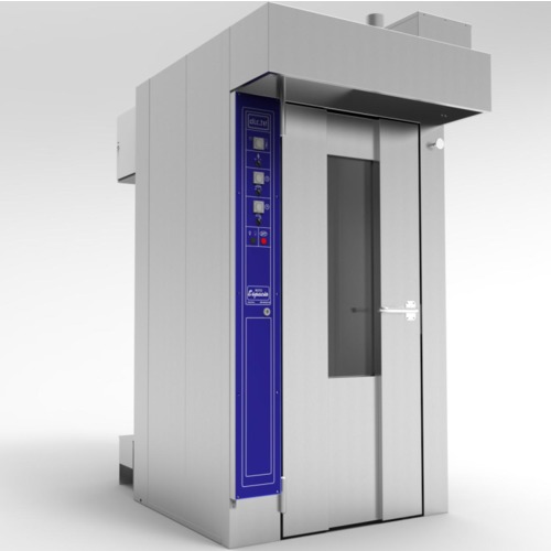 Horno de convección rotativo a gas para panadería 18 bandejas