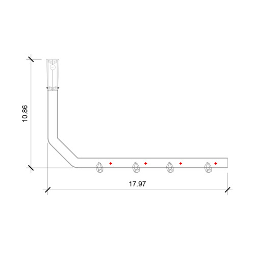 Banda para traslado de ropa sucia hacia la lavadora