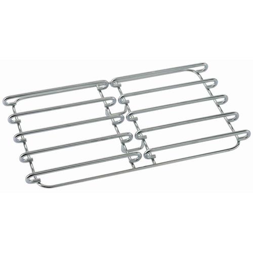 Rejilla inox para doble quemador-l.700