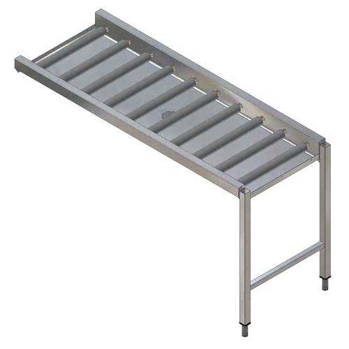 Mesa rodillos largos,fija,desmon.1600mm