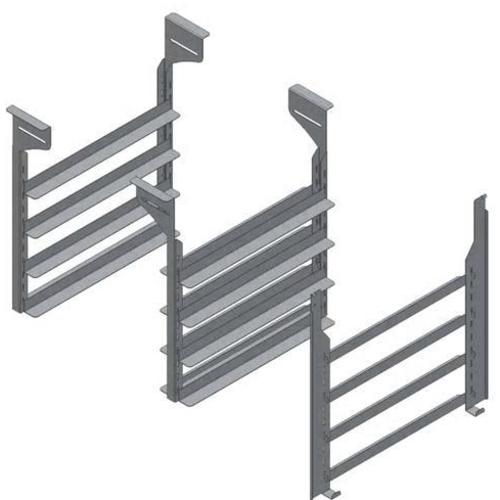 Guías para 4 cestos de lavavaj. 1100mm