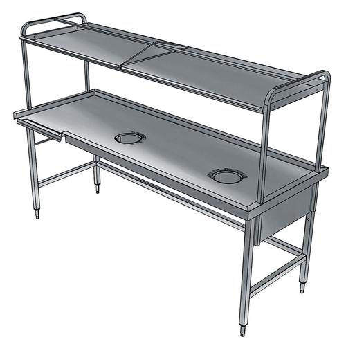 Mesa clasificación, dcha.2200mm x 800mm