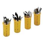 4 cajas de plástico para cubiertos