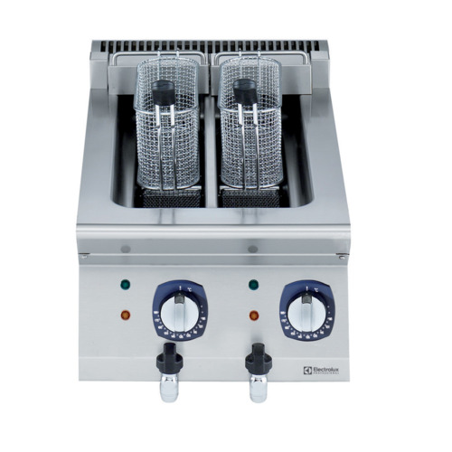 Freidora eléctrica top, 2 cubas x 5 litros