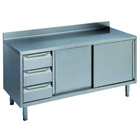 Mesa c/ 2+3 cajones izq. 1 puerta 1200mm