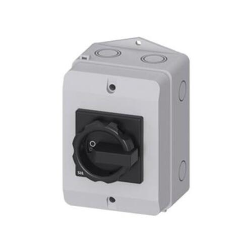 INTERRUPTOR 3 POLOS. UN TIRO 63A. IP65 ACCIONAMIENTO GIRATORIO