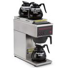 Cafetera portátil tipo pour over con 2 calentadores superiores y 1 calentador inferior