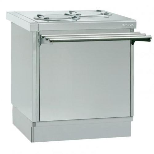 Módulo dispensador de platos calefactado